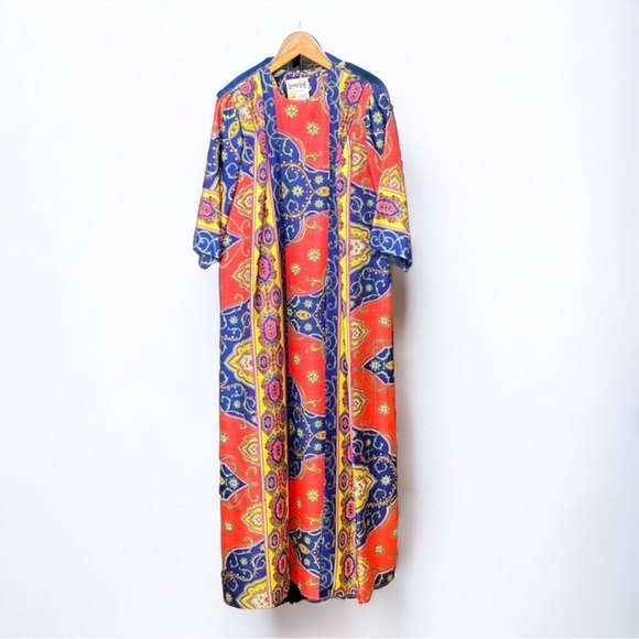 Lounge Craft Original Aline Dress with attached Duster maxi size small vintage